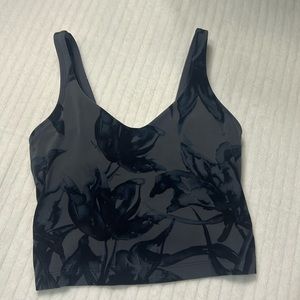 Lightly worn, size: 0, Lululemon align, cropped tank, flower print